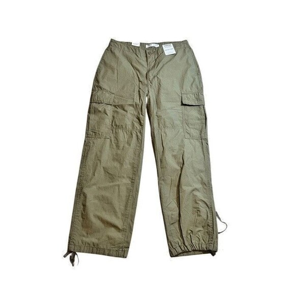 Levi's Signature Everyday Cargo Pants Women's Size Medium Olive Green - Utility - Picture 1 of 9